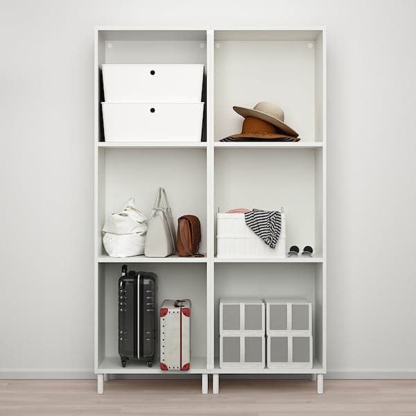 Ikea PLATSA - Wardrobe w 6 doors, white/Fonnes white, 120x42x191 cm