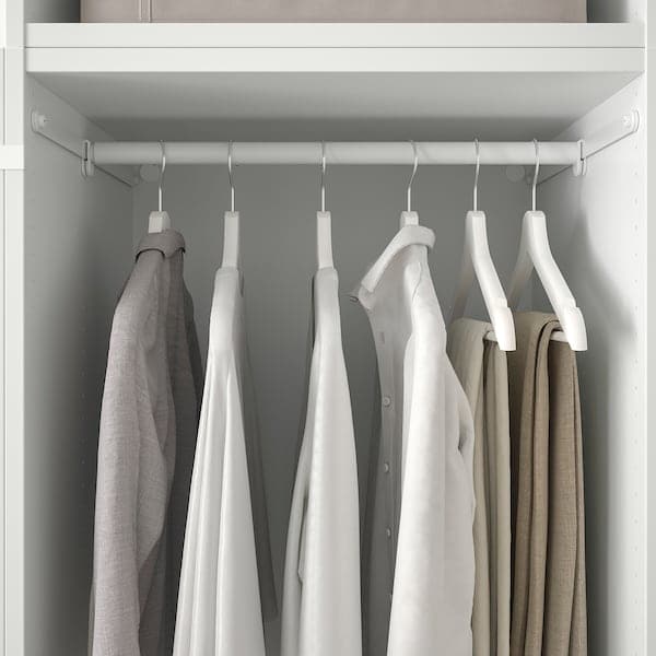 Ikea PLATSA - Wardrobe w 6 doors, white/Fonnes white, 240x57x231 cm