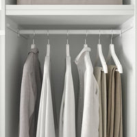 PLATSA - Wardrobe w 6 doors, white/Fonnes white, 240x57x231 cm - best price from Maltashopper.com 39425352