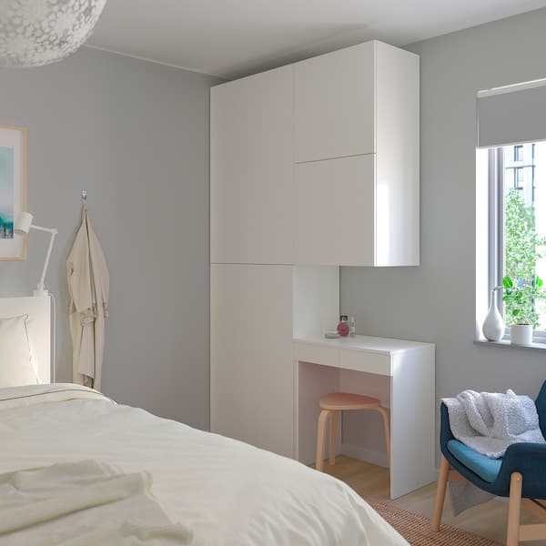 Ikea PLATSA - Wardrobe w 6 doors, Fonnes white, 140x42x241 cm