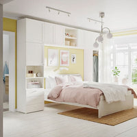 PLATSA - Wardrobe with 8 doors+3 drawers, white/Fonnes Sannidal, 340x42x241 cm - best price from Maltashopper.com 49336548