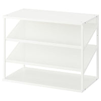 PLATSA - Open shoe storage unit, white, 80x40x60 cm - best price from Maltashopper.com 00452544