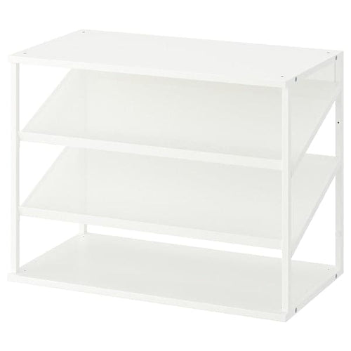 PLATSA - PLATSA Open shoe storage unit, white, 80x40x60 cm