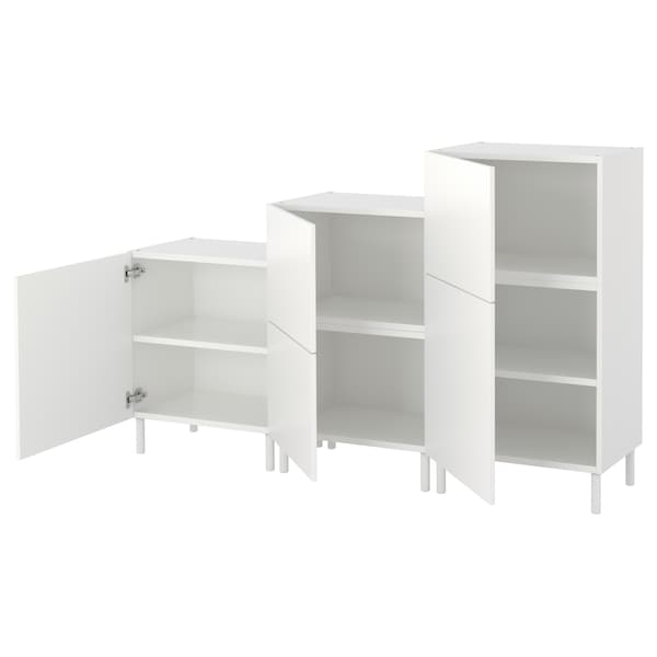 PLATSA - Cabinet, white/Fonnes white, 180x42x113 cm - best price from Maltashopper.com 39248585