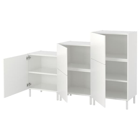 PLATSA - Cabinet, white/Fonnes white, 180x42x113 cm - best price from Maltashopper.com 39248585