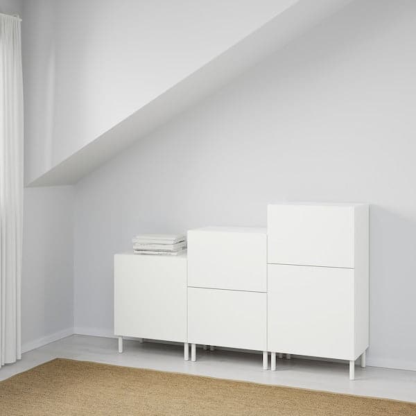 PLATSA - Cabinet, white/Fonnes white, 180x42x113 cm - best price from Maltashopper.com 39248585