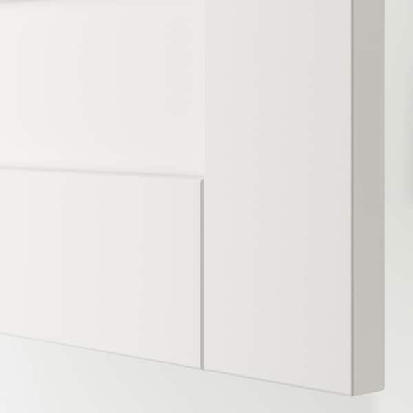 PLATSA - Cabinet with doors and drawers, white/SANNIDAL white, 240x57x133 cm - best price from Maltashopper.com 19487647