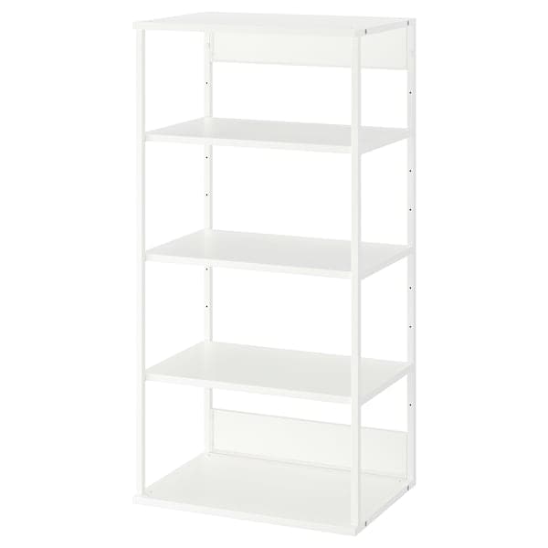 PLATSA - Open shelving unit, white, 60x40x120 cm