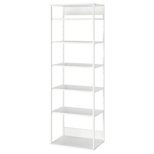 PLATSA - Open shelving unit, white, 60x40x180 cm