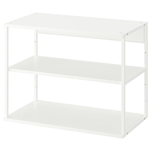 PLATSA - Open shelving unit, white, 80x40x60 cm