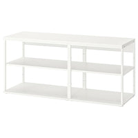 PLATSA - Open shelving unit, white, 140x40x63 cm - best price from Maltashopper.com 89325289