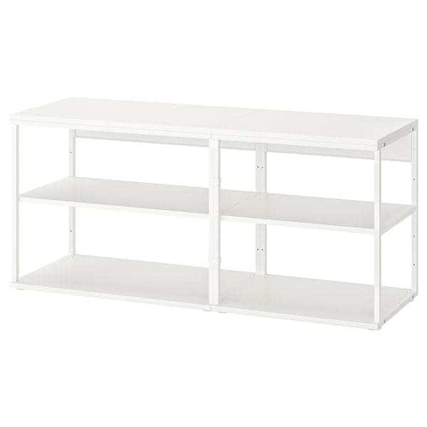 Ikea PLATSA - Open shelving unit, white, 140x40x63 cm