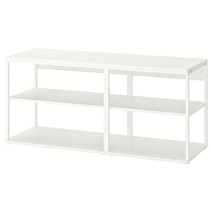 Ikea PLATSA - Open shelving unit, white, 140x40x63 cm