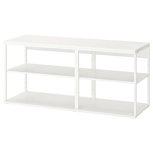 Ikea PLATSA - Open shelving unit, white, 140x40x63 cm