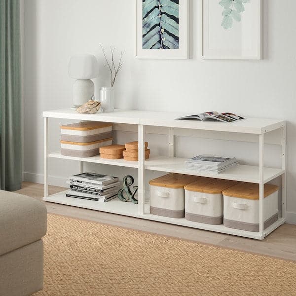 Ikea PLATSA - Open shelving unit, white, 160x40x63 cm