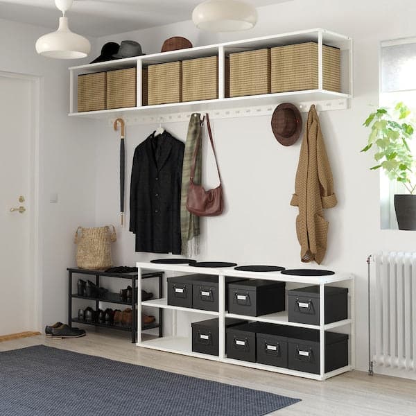 PLATSA Open shelving unit white 160x40x63 cm Best Price at Maltashopper