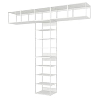 PLATSA - Open shelving unit, white, 300x42x281 cm - best price from Maltashopper.com 39436973