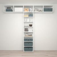 PLATSA - Open shelving unit, white, 300x42x281 cm - best price from Maltashopper.com 59527477