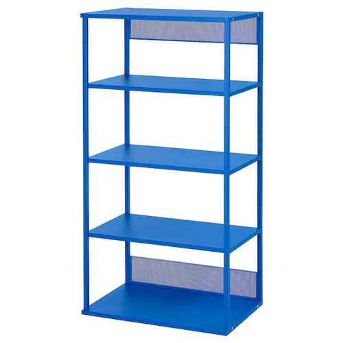 PLATSA - Open shelving unit, blue, 60x40x120 cm