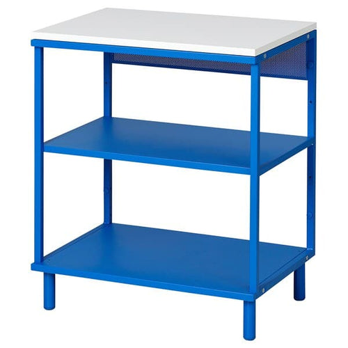 PLATSA - Open shelving unit, blue, 60x42x73 cm