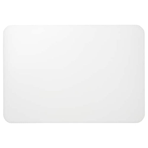 PLÖJA - Desk pad, white/transparent, 65x45 cm