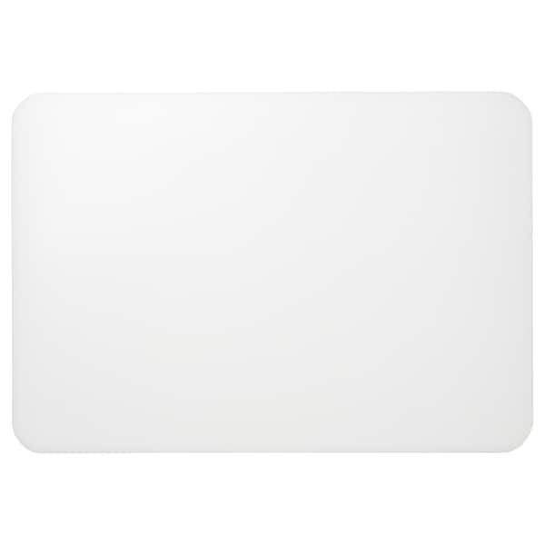 PLÖJA - Desk pad, white/transparent, 65x45 cm