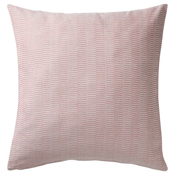 PLOMMONROS - Cushion cover, red/white