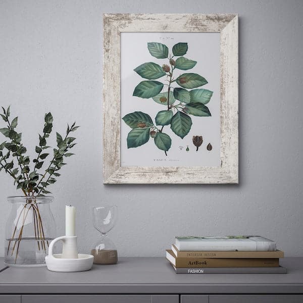 Ikea PLOMMONTRÄD - Frame, white stained pine effect, 30x40 cm