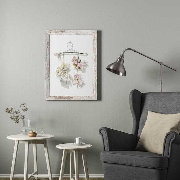 PLOMMONTRÄD - Frame, white stained pine effect, 50x70 cm - best price from Maltashopper.com 60559537