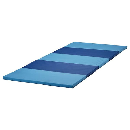 PLUFSIG - Folding gym mat, blue, 78x185 cm
