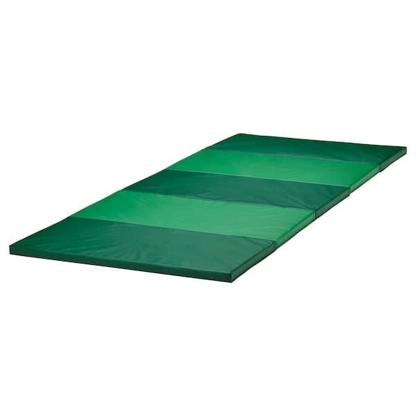 PLUFSIG - Folding gym mat, green, 78x185 cm - best price from Maltashopper.com 30552269