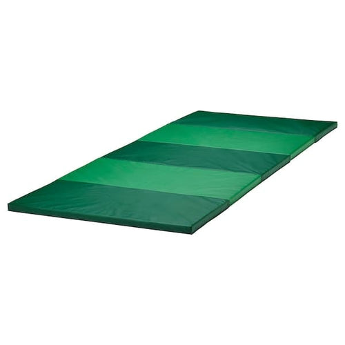 PLUFSIG - Folding gym mat, green, 78x185 cm