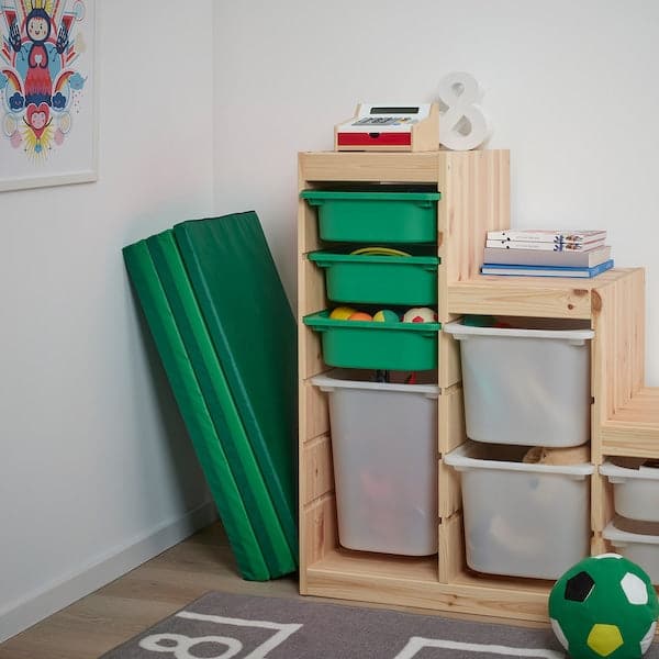 PLUFSIG - Folding gym mat, green, 78x185 cm - best price from Maltashopper.com 30552269