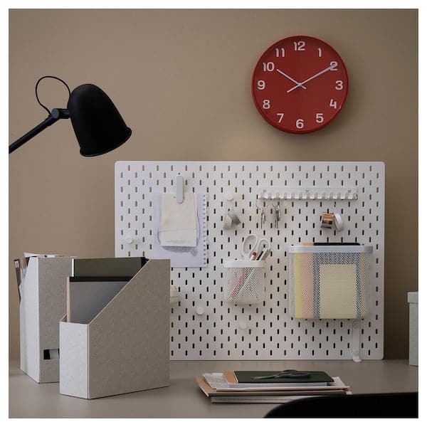 PLUTTIS - Wall clock, low-voltage/red, 28 cm - best price from Maltashopper.com 30540851