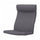 POÄNG armchair cushion, Skiftebo dark grey, 137x56 cm