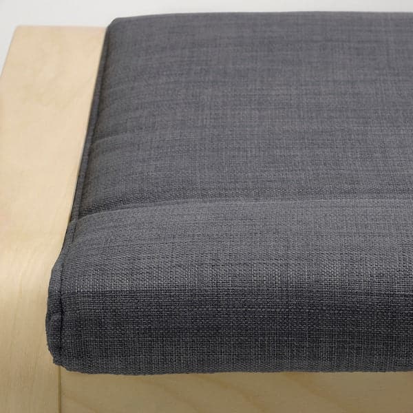 POÄNG Footrest - birch veneer/Dark grey Skiftebo - best price from Maltashopper.com 79388475