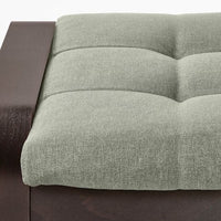 POÄNG - Footstool, Brown/Black/Gunnared Green , - best price from Maltashopper.com 49501944