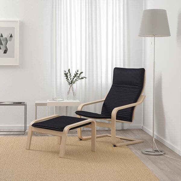 Ikea POÄNG - Armchair and Footstool ,
