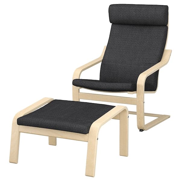 Ikea POÄNG - Armchair and Footstool ,