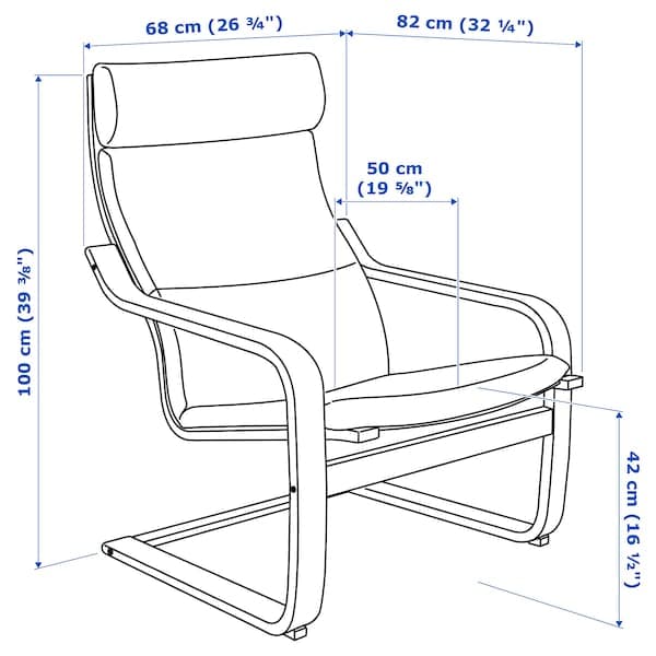 POÄNG - Armchair and Footstool , - best price from Maltashopper.com 39484271
