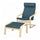 POÄNG - Armchair and Footstool ,
