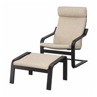 POÄNG - Armchair and Footstool , - best price from Maltashopper.com 39484266