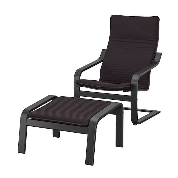 Ikea POÄNG - Armchair and Footstool ,