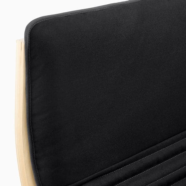 Ikea POÄNG Armchair - birch veneer/Black Knisa ,