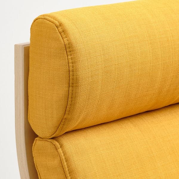 Ikea POÄNG Armchair - birch veneer/Skiftebo yellow ,