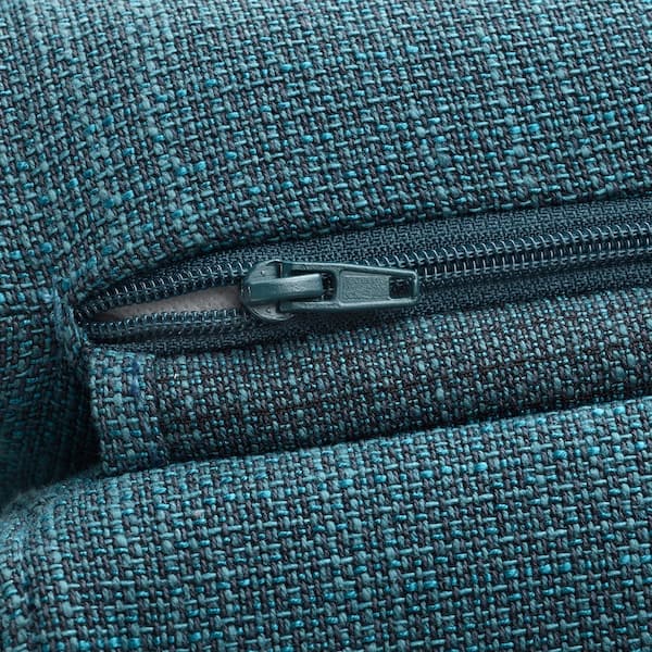 Ikea POÄNG Armchair - Brown-Black/Dark Blue Hillared ,