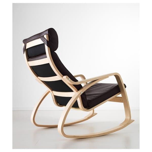 POÄNG - Rocking chair, birch veneer/Glose dark brown , - best price from Maltashopper.com 59429306