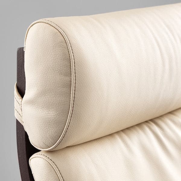 POÄNG - Rocking chair, brown-black/Glose ivory , - best price from Maltashopper.com 89429324
