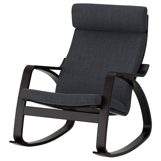 POÄNG Rocking chair - black-brown/Hillared anthracite , - best price from Maltashopper.com 29429124