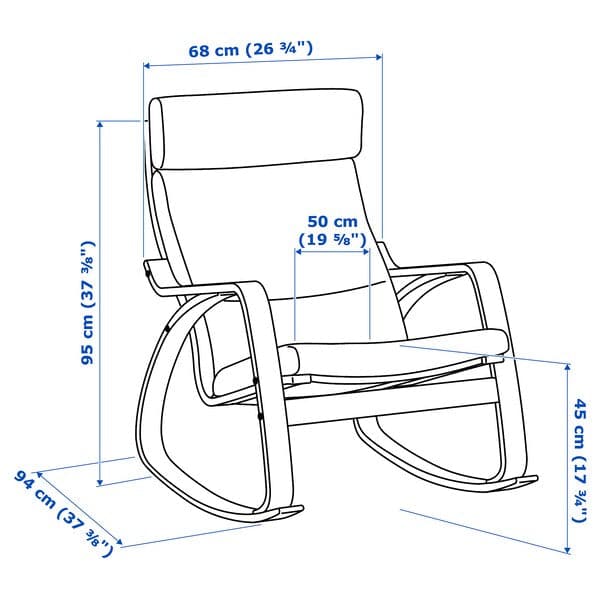 Ikea POÄNG - Rocking chair ,